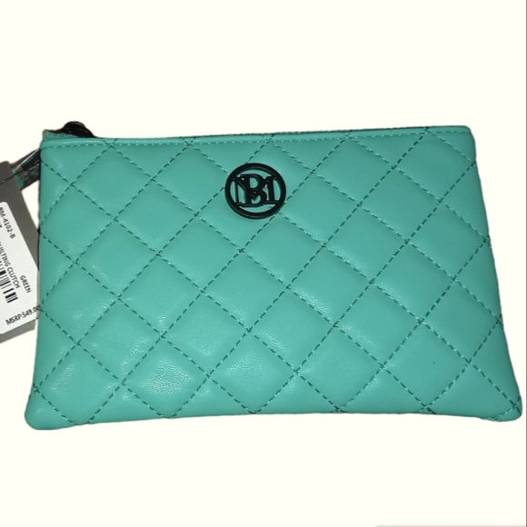 Badgley Mischka Handbags - NWT Badgley Mischka Vegan Leather Wristlet Wallet Teal